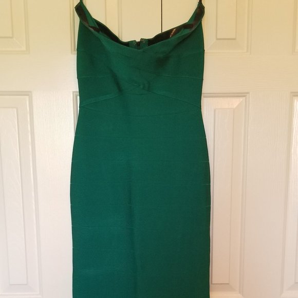 Bebe strapless formal gown - Picture 1 of 7